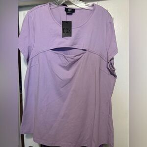 NWT CCX Relaxed Purple Short Sleeve Tee